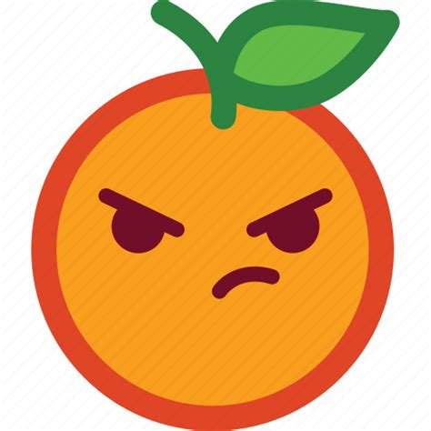 Angry, cute, emoji, emoticon, funny, madness, orange icon - Download on ...