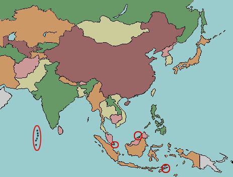 Map Of Asia Without Labels – Map Vector