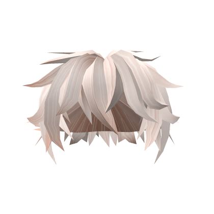 Platinum Blonde Messy Bedhead Hairstyle Roblox