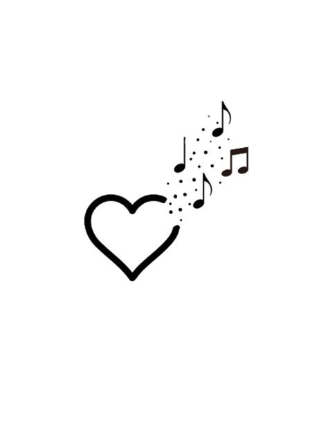 Heart Music Note Tattoo Design Love Music Tattoo Small Music Tattoos