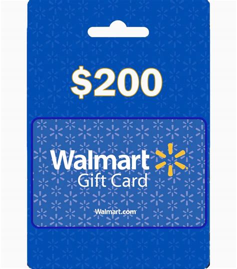 $200 Walmart Gift Card (USA) - GiftChill.co.uk