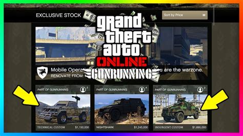 Gta Online Gunrunning Dlc How Much Money You Ll Need For All New