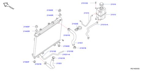 Nissan Titan Radiator Coolant Hose Lower 21503 7S000 Murfreesboro