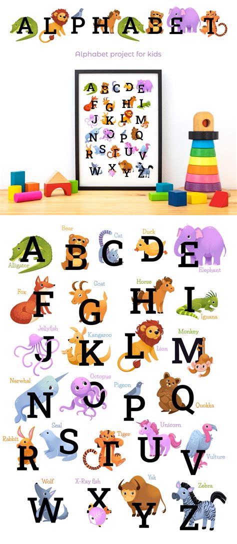 Animal Alphabet Illustration for children :: Behance