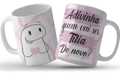 Caneca Anuncio De Gravidez Flork Adivinha Quem Vai Ser Titia