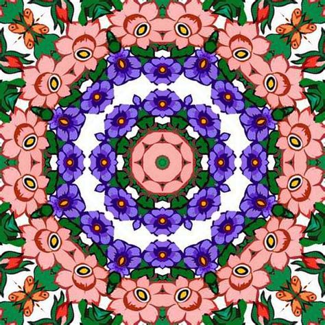 Solve Kaleidoscope More Flowers Very Large Jigsaw Puzzle Online