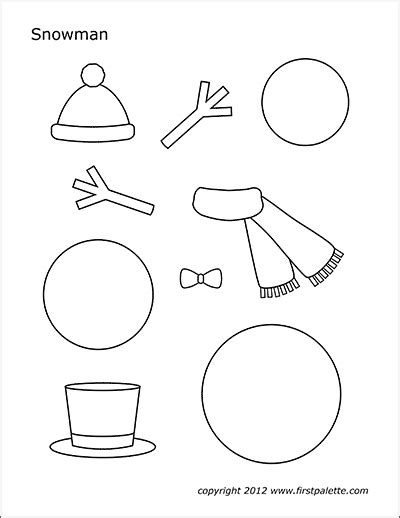 Printable Build A Snowman Template - Printable Templates Free