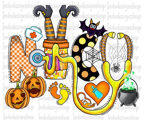 Halloween NICU Nurse Png Nicu Nurse Png Spooky Nicu Nurse - Etsy