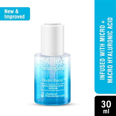 Buy Neutrogena Hydro Boost Hyaluronic Acid Moisturizing Face Serum with Vitamin B5 for Dry ...