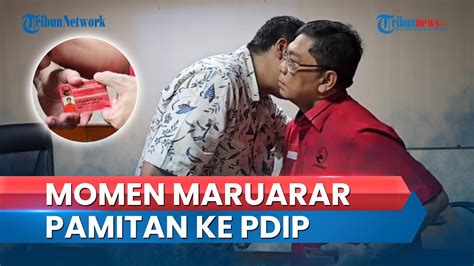 Video Momen Maruarar Sirait Kembalikan Kta Pdip Setelah Pamit Unggah