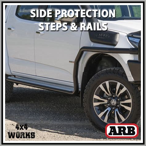 Arb Summit Protection Side Steps And Rails Isuzu D Max Series On