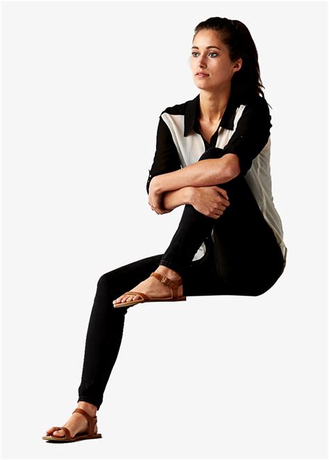 Cutout Woman Sitting People Cutout People Png Render People The Best