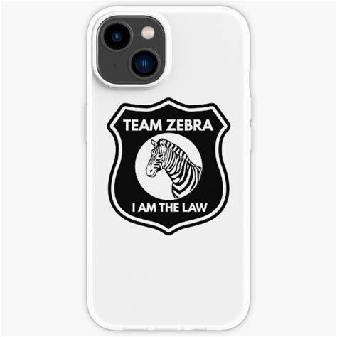 Team Zebra Badge Iphone Case For Sale By Fearcity Redbubble