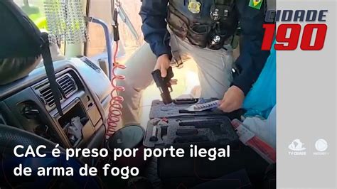 Cac é Preso Por Porte Ilegal De Arma De Fogo Em Jaguaribe Youtube