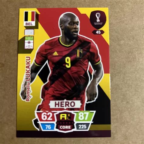 FIFA WORLD CUP Qatar 2022 Romelu Lukaku HERO Card 45 New Condition