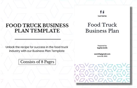 Business Plan Food Truck Template