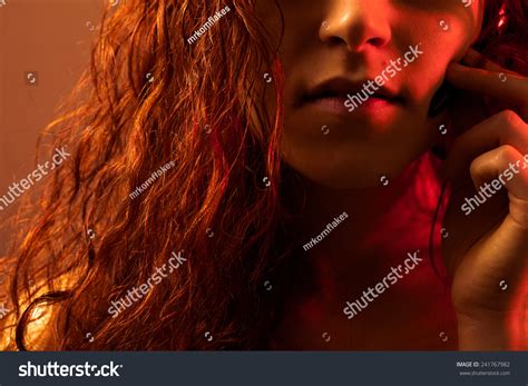 Sexy Naked Woman Talking Headset ภาพสตอก 241767982 Shutterstock