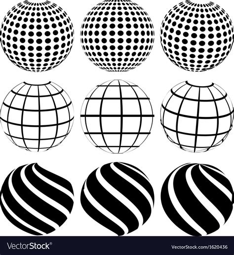 Abstract Dotted Sphere Royalty Free Vector Image