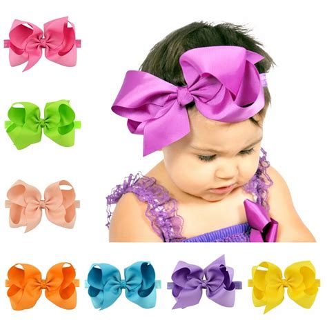 Childrens Hair Bows Elastic Bands In Hair Accessories From Mother