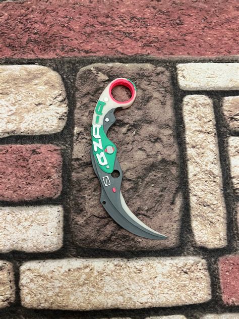 Valorant Velocity Karambit Knife 3D Printed Valorant Knife Etsy Ireland