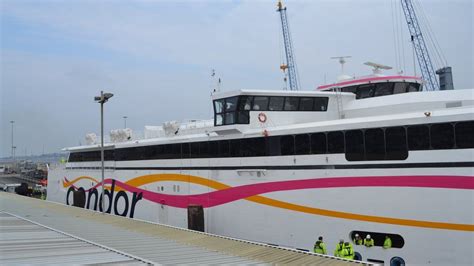 The Trimaran Condor Liberation Operates A High Speed Ferry Link Between