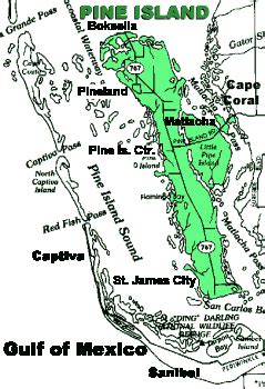 Map Of Pine Island Museum Of The Islands