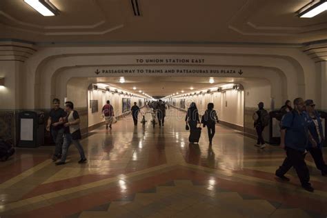 Concourse To Trains At Los Angeles Union Station Editorial Image