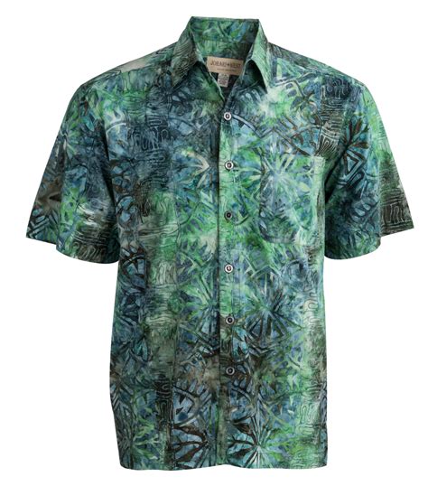 Hawaiian Mens Shirt Johari West Authentic Batik Designs And Colors