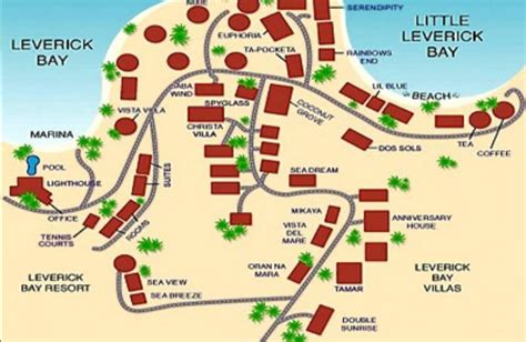 Resort Map | Leverick Bay Resort | B.V.I.