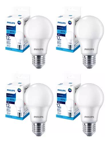 Pack Ampolletas Led Philips Ecohome W Fr O K Cuotas Sin Inter S