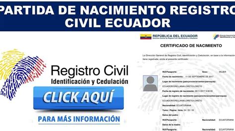 Cómo Obtener El Certificado De Nacimiento En El Registro Civil De