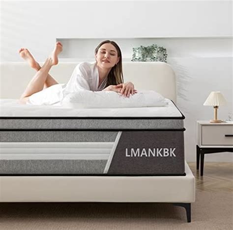 Amazon LMANKBK Queen Mattress 10 Inch Innerspring Hybrid Mattress