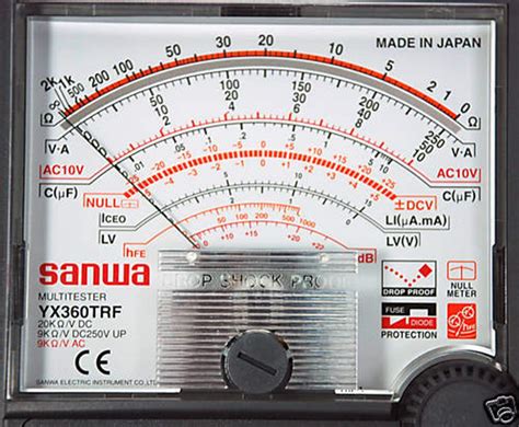 Fmuser Original Yx360trf 기계식 아날로그 멀티 미터 고정밀 포인터 낙하 방지 테스터 기타 제품 Fmuser Fm Tv 방송 원 스톱 공급 업체