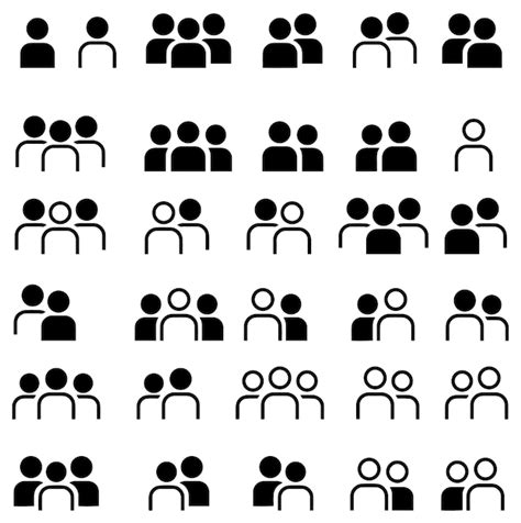 Premium Vector | A group of people with different shapes and shapes ...