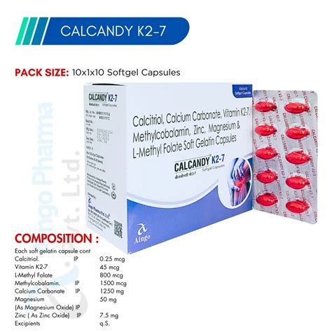 Calcitriol Calcium Carbonate Vitamin K2 7 Mecobalamin Zinc