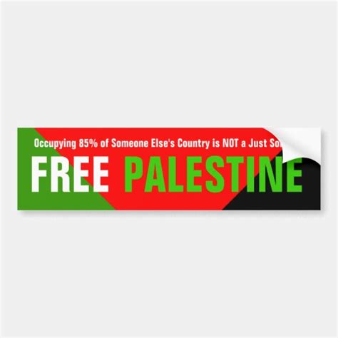 Free Palestine Bumper Sticker | Zazzle.com.au