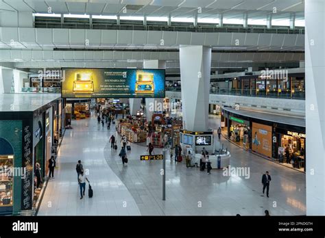 International Terminal At Indira Gandhi Airport In Delhi India Stock