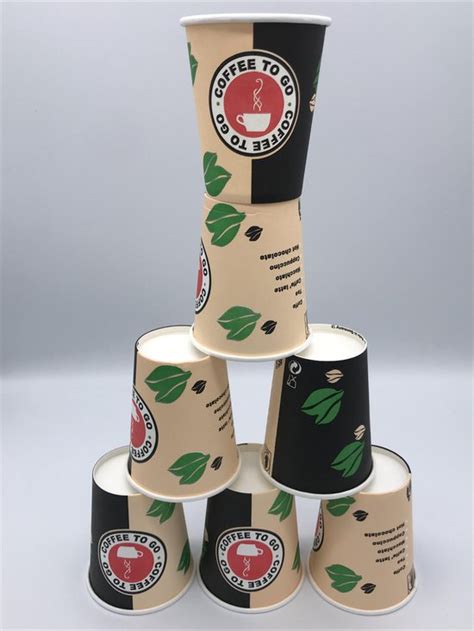 Gobelets En Carton Ml Pi Ces Tasses Caf Gobelets En