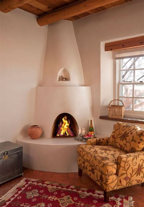 Santa Fe Style Fireplace - Fireplace Ideas