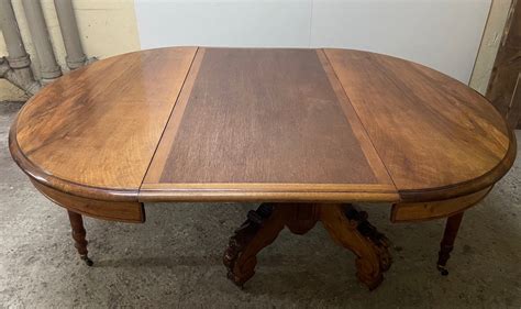 Proantic Table Gu Ridon Bandeau En Noyer