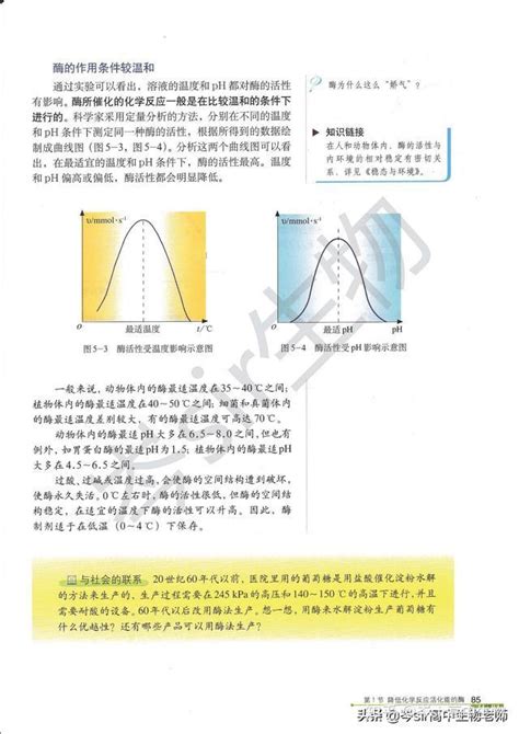 高中生物 教材速读 必修1第5章第1节降低化学反应活化能的酶 知乎