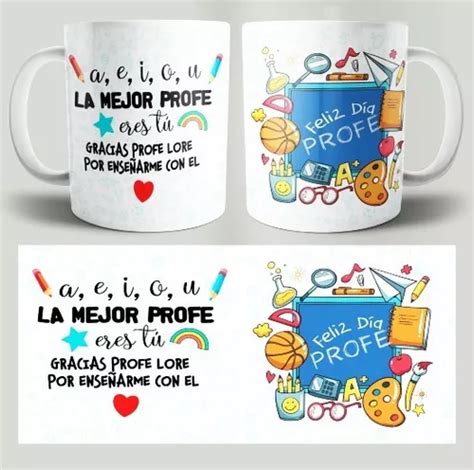 Taza Cerámica Dia Del Profesor Ideal Para Regalar