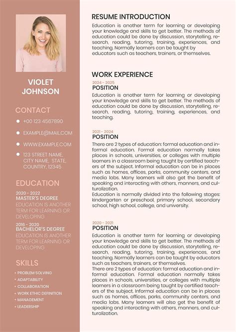 Download Premium Illustration Of Feminine Editable Resume Template Editable Resume Resume