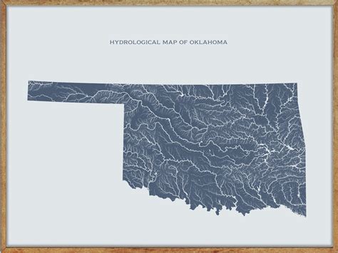 Oklahoma Lakes and Rivers Map: Sooner State Streams