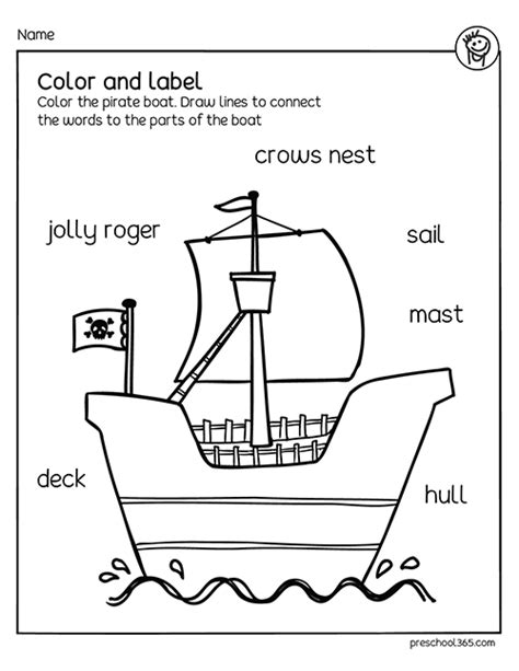 Fun Pirate Theme Activity For Prek 04 Preschool365