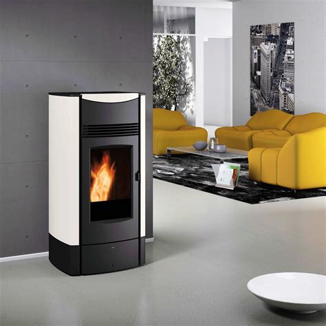 Stufa A Pellet Sonia 10 2 KW Bianco Prezzi E Offerte Online Leroy Merlin