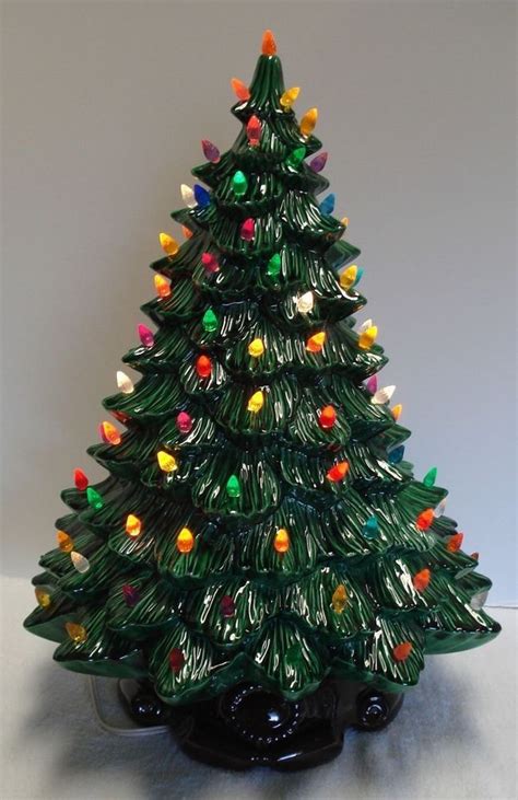 This Is A Beautiful Large Vintage Ceramic Christmas Tree It Is In Very