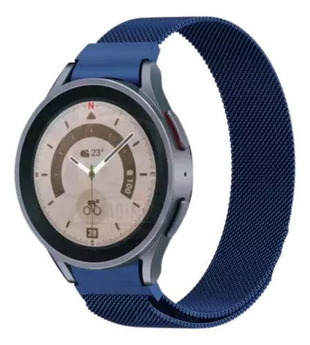 Pulseira Magn Tica Compat Vel Samsung Galaxy Watch Cor Azul