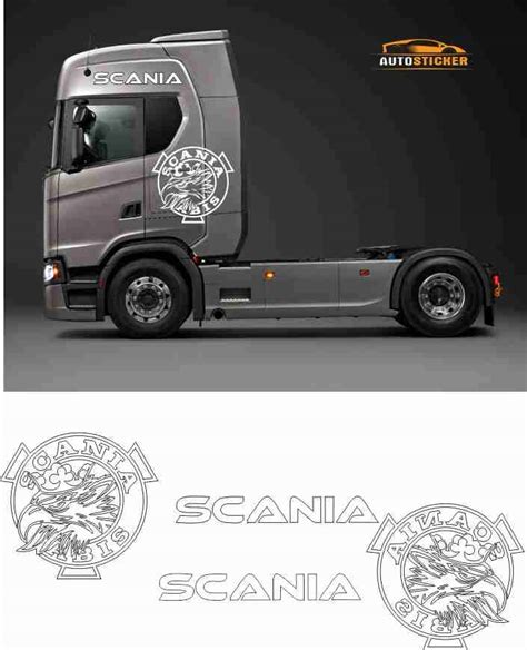 Naklejki Naklejka Scania Na KabinĘ Tir Model07 Za 250 Zł Z Radomska