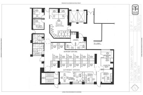 Tri-City Community Hospital - Floor Plans by Cara Tanner at Coroflot.com